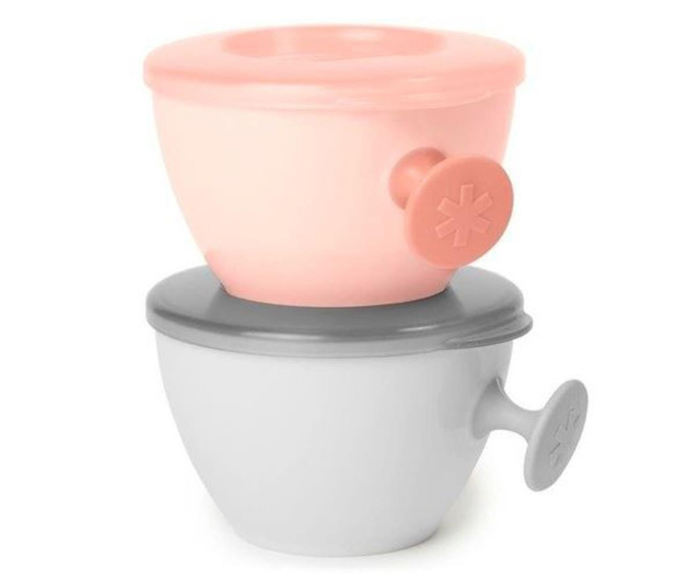 Skip Hop Zestaw misek Easy-Grab Grey/Soft Coral - 1256010 - zdjęcie 2